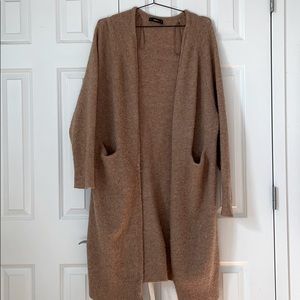 Zara Long Alpaca Wool Sweater Cardigan